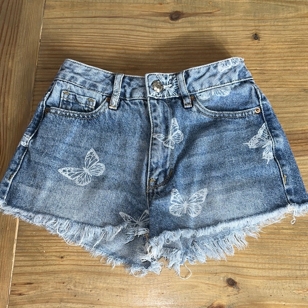 PacSun Butterfly Denim Shorts